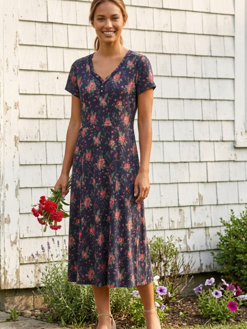 Vintage Laura Ashley Floral Cottagecore Dress Size UK 15 or US 10
